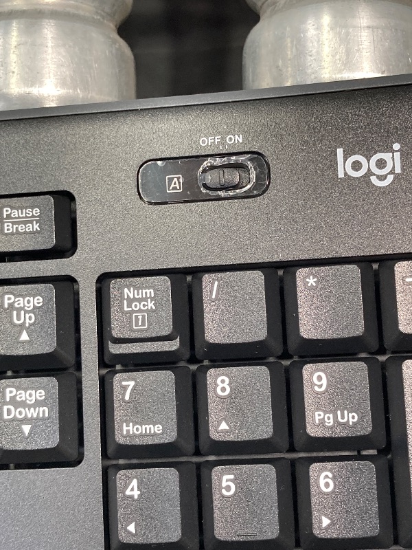Photo 1 of ***(MISSING MOUSE -NO MOUSE INCLUDED)*** 
Logitech MK270 Wireless Keyboard and Mouse Combo for Windows, 2.4 GHz, 8 Multimedia Keys, PC, Laptop, Wireless Keyboard Compact Mouse Combo - Black