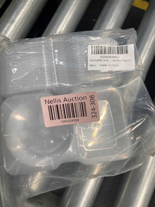 Photo 1 of 15 Set Reusable Snack Containers,2-Compartment Dipping Container with Lid,reusable Snack Pack Containers for Sauces,Refrigeration, Portion Control, Outdoor Takeaway
