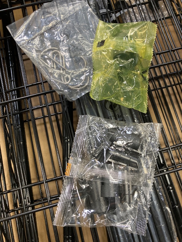 Photo 1 of ***MISSING PARTS, NO WHEELS, MISSING LINER***  
SINGAYE 5 Shelves Storage Shelf Wire Closet Bathroom Organizers Metal Pantry Kitchen Garage Shelving Unit Laundry Room Organization Home Rack Net Basket Black