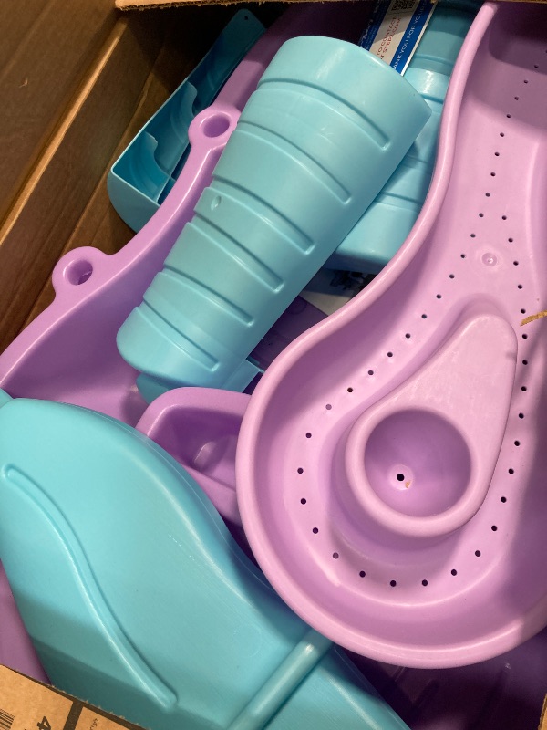 Photo 1 of **MISSING FEW TOYS ONLY**Step2 Rain Showers and Unicorns Water Table, Kids Water and Sand Activity Sensory Playset, Summer Outdoor Toys, 13 Piece Water Toy Accessories, for Toddlers 1.5+ Years Old, Blue & Purple