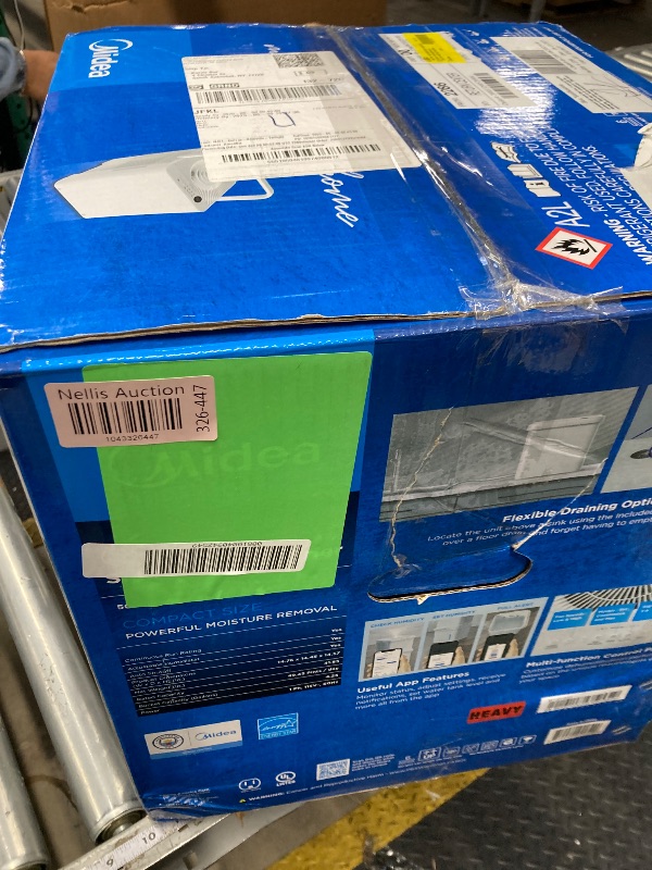 Photo 1 of **PARTS ONLY**Midea 50 pt. Smart CUBE Dehumidifier up to 4,500 sq. ft. ENERGY STAR, 3X More Water Capacity, Wi-Fi Enabled in White MAD50S1QWT