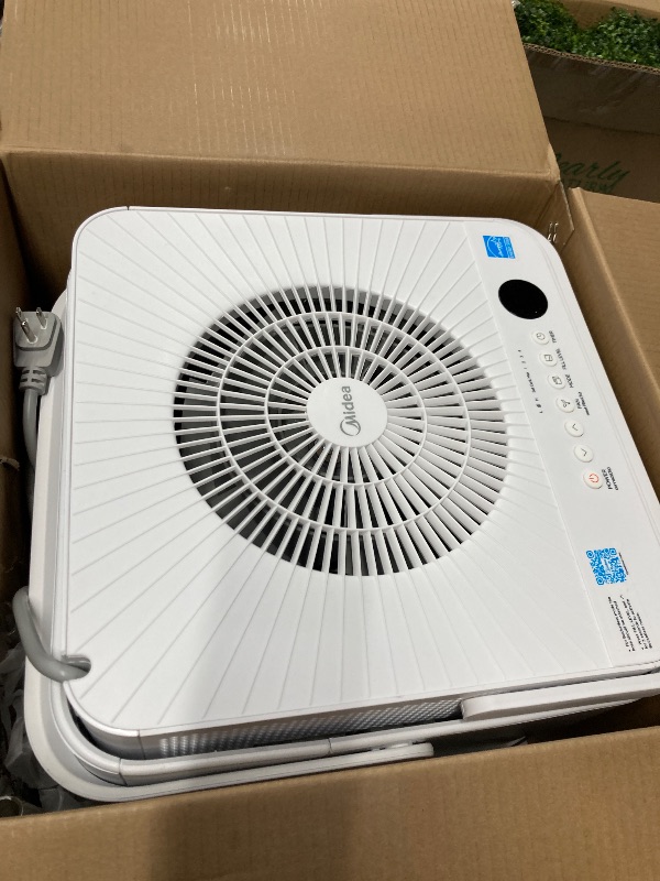 Photo 1 of **PARTS ONLY**Midea 50 pt. Smart CUBE Dehumidifier up to 4,500 sq. ft. ENERGY STAR, 3X More Water Capacity, Wi-Fi Enabled in White MAD50S1QWT