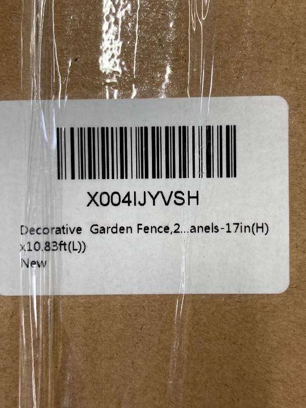 Photo 1 of 10Pack Decorative Garden Fence, 21in x10.83ft Small Animal Barrier Fence,Square No Dig Garden Fence Border for Dog Rabbits, Rustproof Metal Ground Stake Fencing Panels for Outdoor Yard Patio