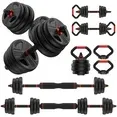Photo 1 of 90lbs Free Weight Set with Connector, 6 in1 Dumbbells Set Used as Barbell, Kettlebells, Push up Stand, Fitness Exercises for Home Gym Suitable Men/Women