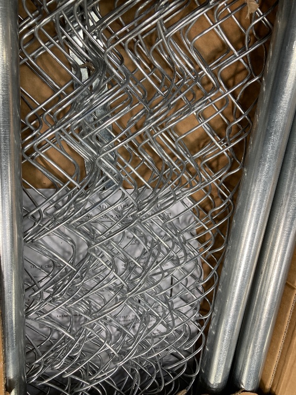 Photo 1 of Adjustable Chain Link Fence Gate Kit,Rust-Resistant Galvanized Garden Gate for Outside,Durable Outdoor Gate for Garden Fence, Pathways, Yards, and Driveways, 26"-72" Wide x 5' High