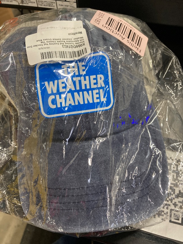 Photo 1 of  Trucker Dad Gift Adjustable Buckle Closure The Weather_Channel Sunhat Unisex Blue