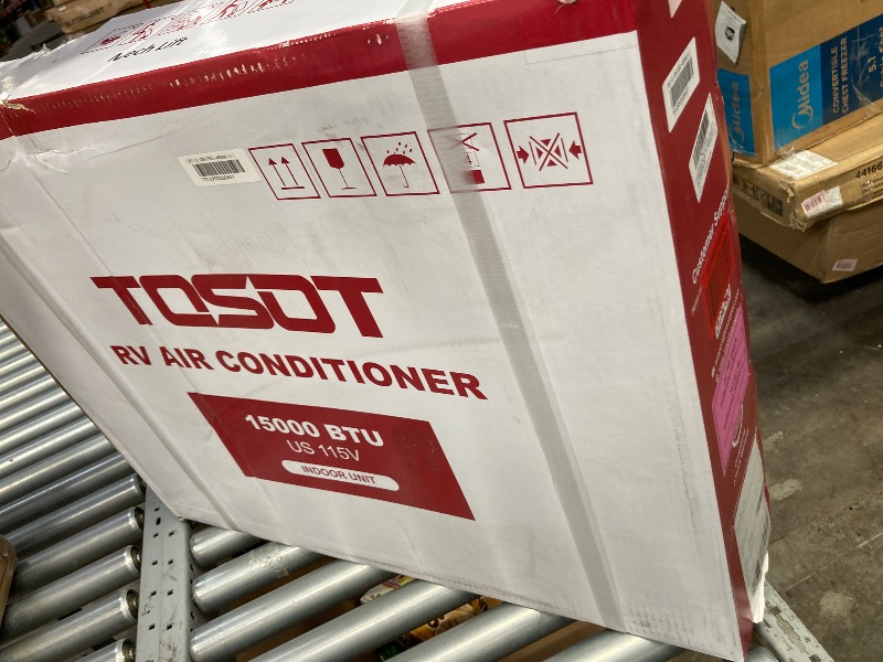 Photo 1 of ****MISSING PARTS*****TOSOT GO Cool RV Air Conditioner 15000 BTU, Non-Ducted Camper Rooftop AC Unit with Heat Pump, WiFi and Remote Control, White
