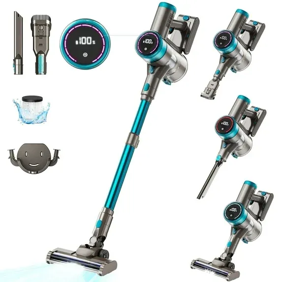 Photo 1 of ***NEEDS CLEANING**KUOSE Cordless Vacuum Cleaner 38000PA/400W Stick Vacuum 50min 2200mAh for Home Pet Hair Car Carpet Hardwood Floor
