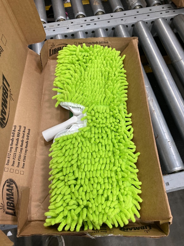 Photo 1 of 2-Sided Microfiber Dust Mop | Hardwood Floor Mop | Hard Surface Floor Duster | Microfiber Fingers | Flat Mop | 360 Degree Swivel Head | 49” Long Handle | Dust and Mop Set