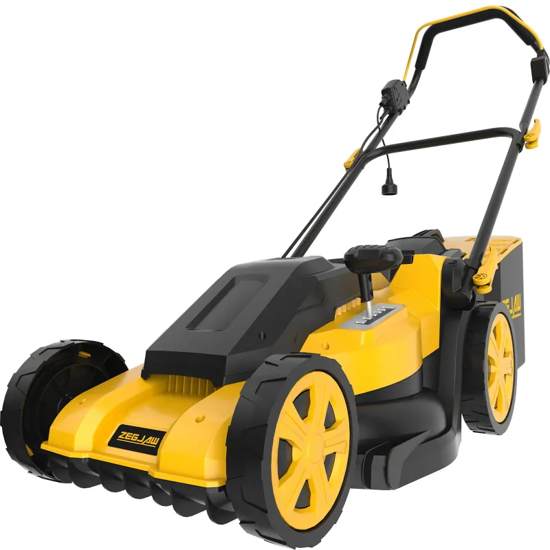 Photo 1 of ***does not work***ZEGJAW 16-Inch Corded Lawn Mower, Walk Behind Electric Mower with Brushless Motor, 6-Position Height Adjustment, 12-Gallon Grass Collection Bag