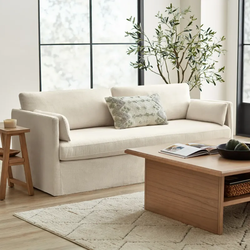 Photo 1 of Better Homes & Gardens Waylen Slipcover Sofa, Cream, by Dave & Jenny Marrs