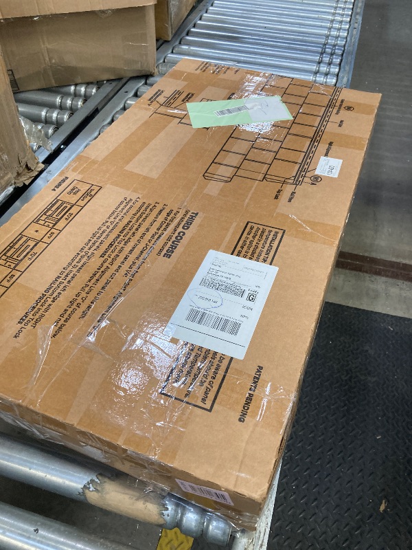 Photo 1 of ***MISSING PARTS**KEKOY Adjustable Overbed Bedside Table with Wheels, Rolling Laptop Side Tilt Table with Adjustable Height for Hospital and Home Use, Walnut Brown
