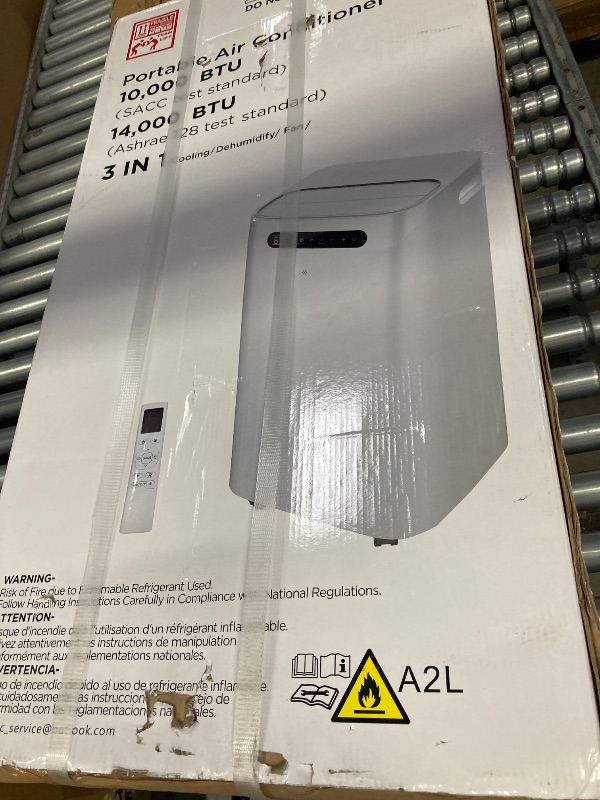Photo 1 of 14000 BTU Portable Air Conditioners for Room up to 700 Sq. Ft, 3-IN-1 Portable AC Unit with Fan Dehumidifier, Drainage-free Cooling, 48 dB Quiet Sleep Mode, 24H Timer, Auto Swing, Windows Kit Included