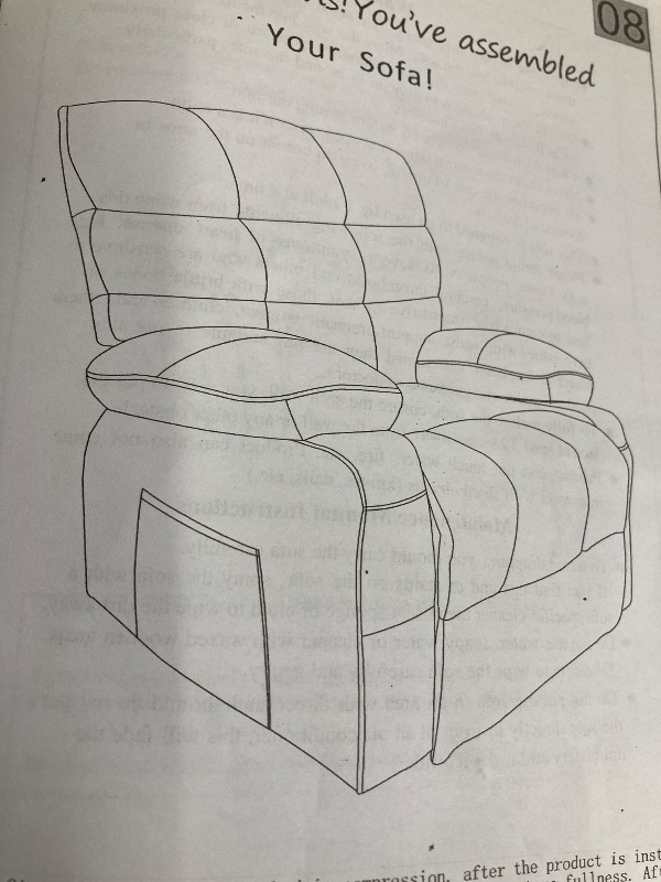 Photo 1 of ***PARTS ONLY -INCOMPLETE -SELLING AS PARTS ONLY*** 
JONPONY  Recliner Chair Lounge Chair for Living Room with Rocking Function and Side Pocket, Grey 