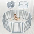 Photo 1 of  Baby Playpen & Baby Gate for Toddler & Babies, Foldable Adjustable Playard