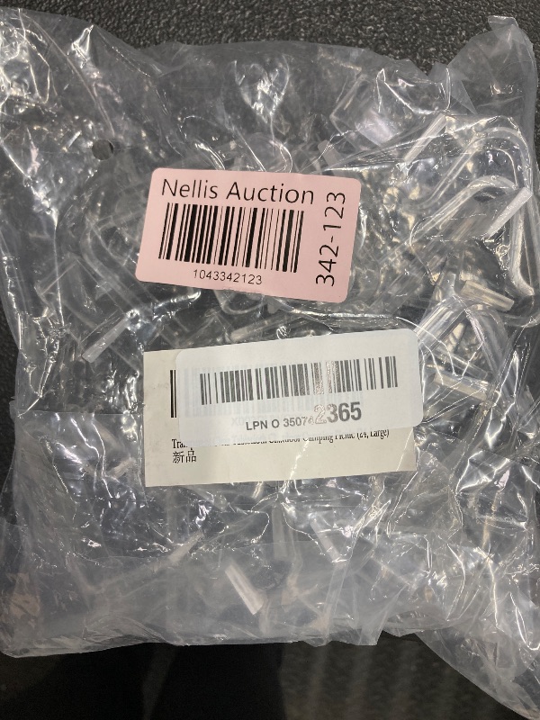Photo 1 of 24 Pieces Transparent Clear Tablecloth Clips, Plastic Table Cloth Clips?Windproof Table Cover Holder Clamps?Table Cloth Holder for Christmas Home Wedding Party Indoor Outdoor Camping Picnic (Large)