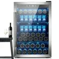 Photo 1 of 150-Can Beverage Refrigerator Cooler, Glass Door with Handle, for Bar/Office/Home/Restaurant
