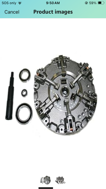 Photo 1 of 11" Dual Stage Clutch Kit Replacement for JOHN DEERE 5510 5310 5410 PG200635 RE66695 R66695N