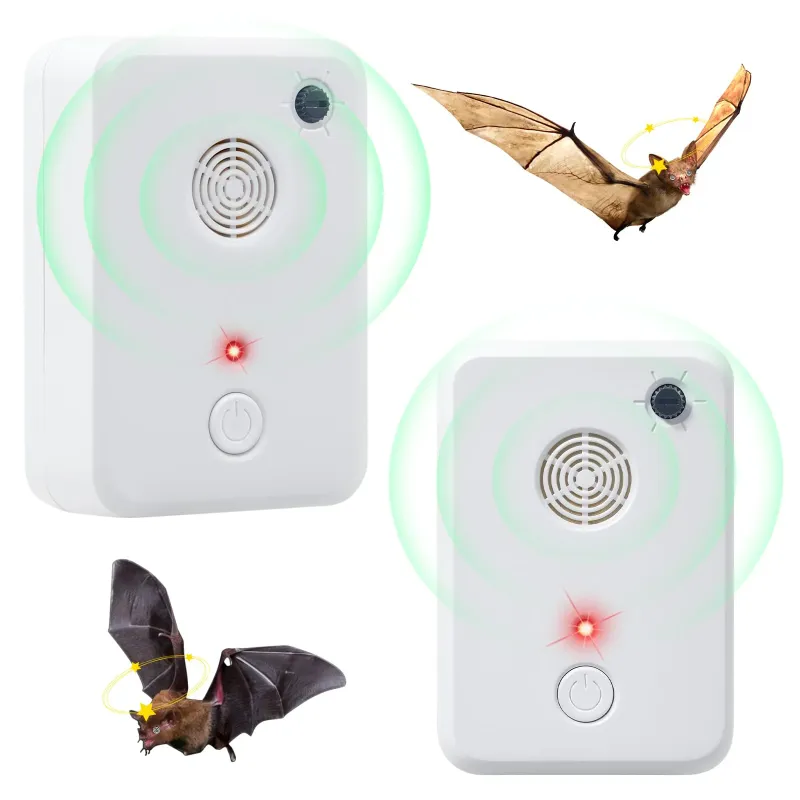 Photo 1 of  Ultrasonic Bat Repellent for Attic, Garage Indoor & Outdoor Use, Humane & Effective Plug in Bat Deterrent Devices, Get Rid of Bats Keep Away Home Farm
