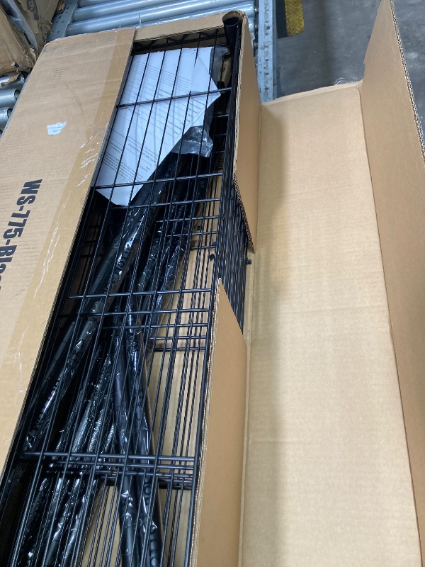 Photo 1 of 14"x30"x60" Commercial Storage Shelves Heavy Duty Shelving 5 Tier Layer Wire Shelving Unit with Wheels Metal Wire Shelf Standing Garage Shelves Storage Rack,Adjustable NSF Certified(Black)