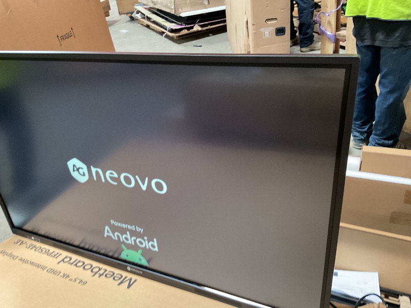 Photo 1 of AG Neovo Smart Board, Google EDLA-Certified, 65'' Meetboard 4 Interactive Whiteboard Display, IFP6504E-AE, Google Play, Digital Whiteboard, 40-Points Touch, Android 13, 128GB, Octa Core CPU