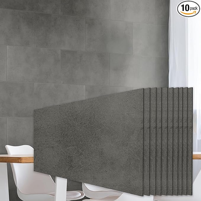 Photo 1 of 12” x 5” dark gray tile pack of 15