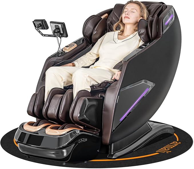 Photo 1 of 4D Massage Chairs Full Body,Zero Gravity SL-Track Shiatsu Massage Chair Recliner,Core Heating,20 Massage Techniques,Deep Yoga Stretch,Foot Rollers, Ai Voice,Touch Screen,Wireless Charging