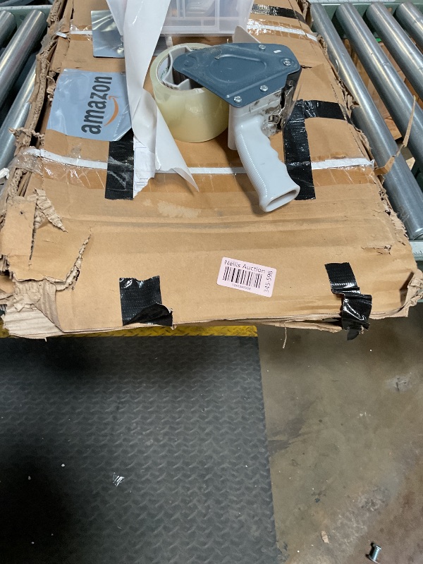 Photo 1 of 6 Ton Shop Press, H-Frame Garage Floor Adjustable Hydraulic Shop Press with Stamping Plates to Bend, Straighten, Or Press Parts, Install Bearings & U-Joints