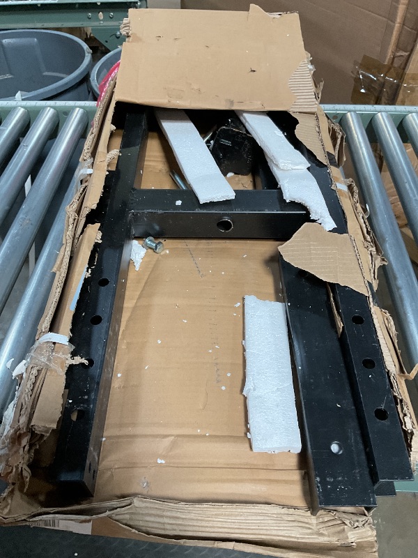 Photo 1 of 6 Ton Shop Press, H-Frame Garage Floor Adjustable Hydraulic Shop Press with Stamping Plates to Bend, Straighten, Or Press Parts, Install Bearings & U-Joints