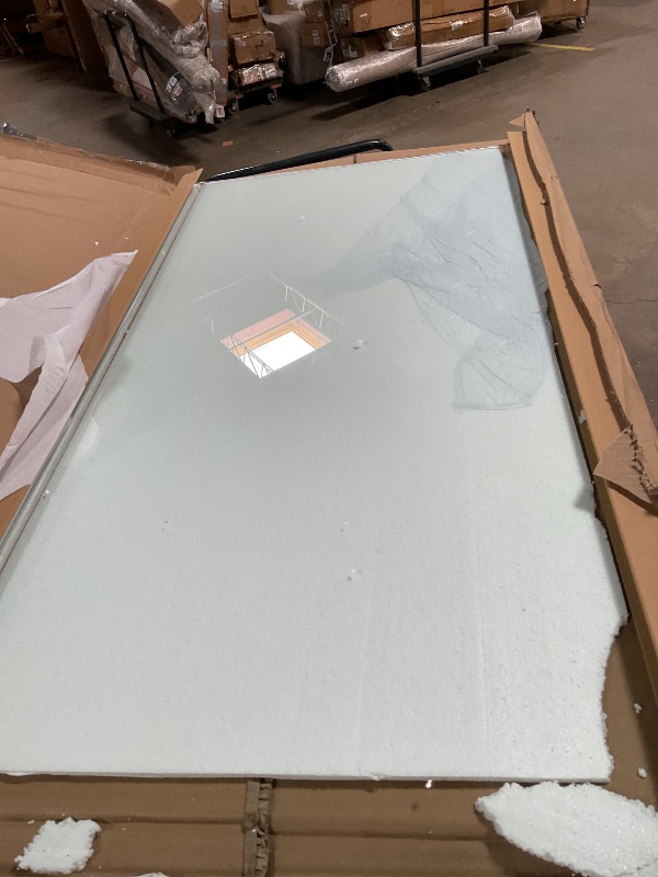 Photo 1 of 24" x 48" Rectangle Glass Table Top - Tempered Glass Table Top 1/2" Thick Flat Polished Edge - Safe Corner (24" x 48")