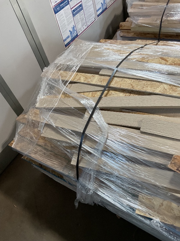 Photo 1 of **3 LONG PALLETS // LONGEST PALLET IS 122 INCHES LENGTH// WILL NEED A TRUCK TO PICKUP** Handy Home Products Windemere 10x12 Do-it-Yourself Wooden Storage Shed with Floor, Beige