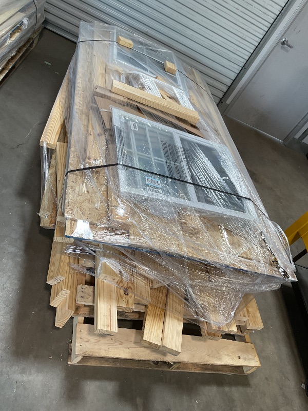 Photo 1 of **3 LONG PALLETS // LONGEST PALLET IS 122 INCHES LENGTH// WILL NEED A TRUCK TO PICKUP** Handy Home Products Windemere 10x12 Do-it-Yourself Wooden Storage Shed with Floor, Beige