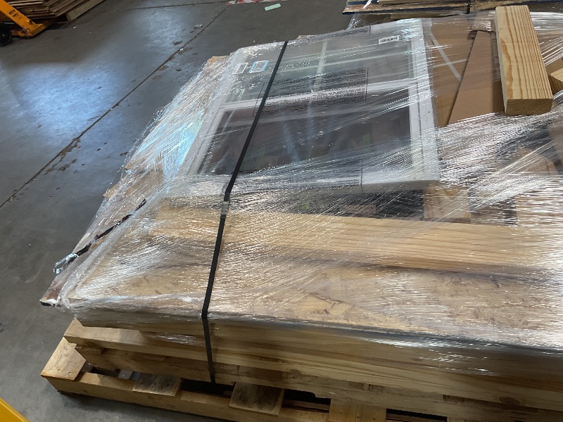 Photo 1 of **3 LONG PALLETS // LONGEST PALLET IS 122 INCHES LENGTH// WILL NEED A TRUCK TO PICKUP** Handy Home Products Windemere 10x12 Do-it-Yourself Wooden Storage Shed with Floor, Beige