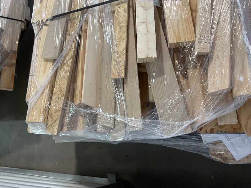 Photo 1 of **3 LONG PALLETS // LONGEST PALLET IS 122 INCHES LENGTH// WILL NEED A TRUCK TO PICKUP** Handy Home Products Windemere 10x12 Do-it-Yourself Wooden Storage Shed with Floor, Beige