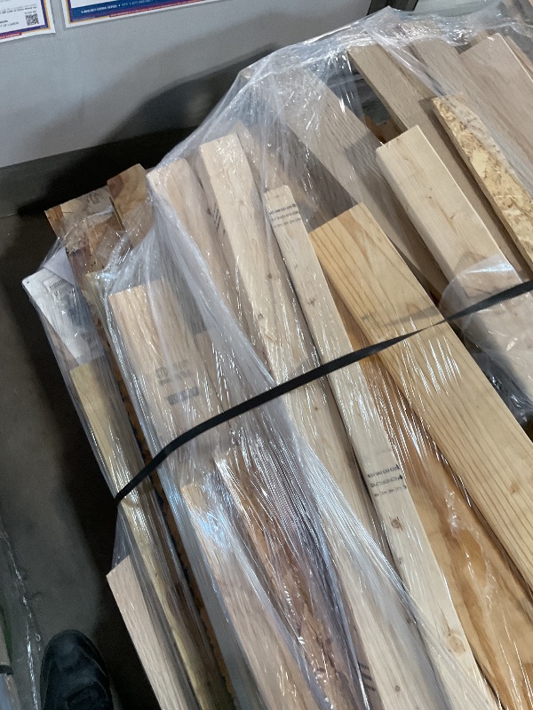 Photo 1 of **3 LONG PALLETS // LONGEST PALLET IS 122 INCHES LENGTH// WILL NEED A TRUCK TO PICKUP** Handy Home Products Windemere 10x12 Do-it-Yourself Wooden Storage Shed with Floor, Beige