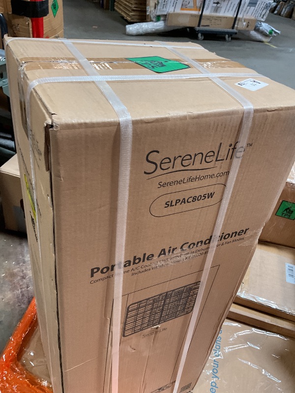 Photo 1 of SereneLife Small Air Conditioner Portable 8,000 BTU with Built-in Dehumidifier - Portable AC unit for rooms up to 350 sq ft - WiFi app + Remote Control, Window Mount Exhaust Kit