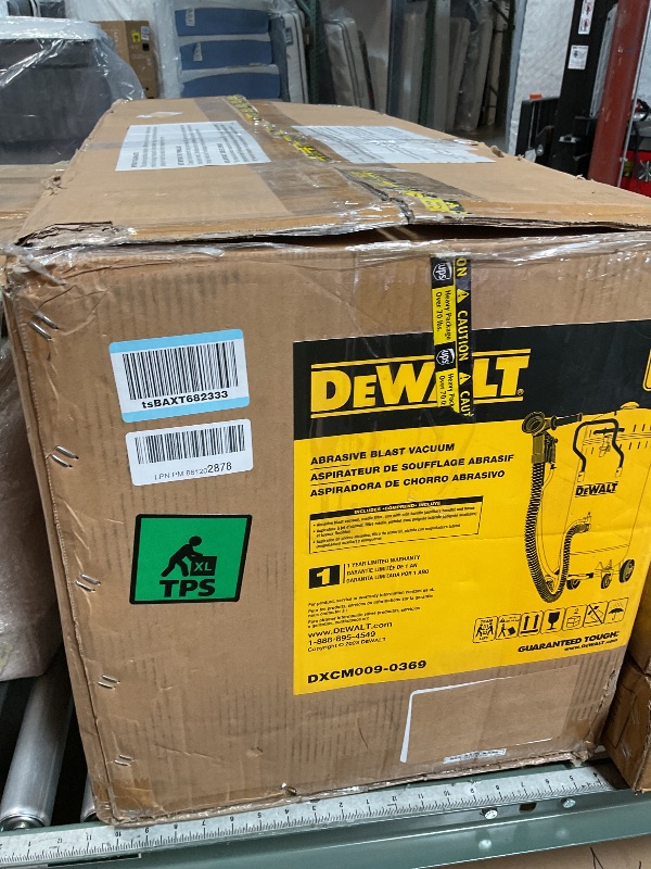 Photo 1 of DEWALT ABRASIVE BLASTVAC FOR CLEAN, PORTABLE SANDBLASTING