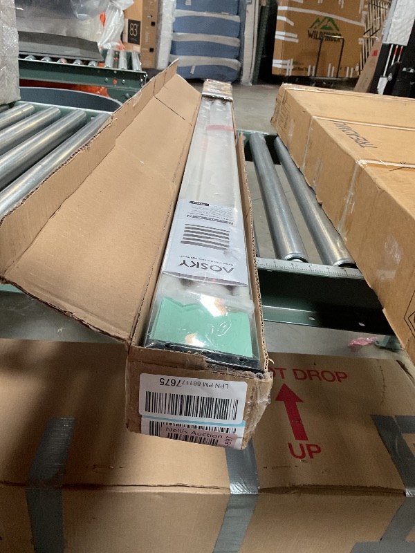 Photo 1 of *MISSING HARDWARE* AOSKY Cordless Zebra Blinds for Windows Pull Down Roller Window Shades Dual Layer Light Filtering Privacy for Day and Night, Free-Stop Door Shades for Home Easy to Install (59" W X 72" H, Beige)