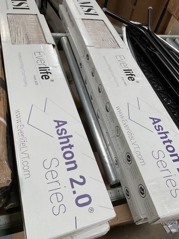 Photo 1 of A&A Surfaces Odin Ash 12 MIL x 7 in. W x 48 in. L Waterproof Click Lock Vinyl Plank Flooring (26.15 sq. ft./case) H-LVR-6550-147C PACK 4