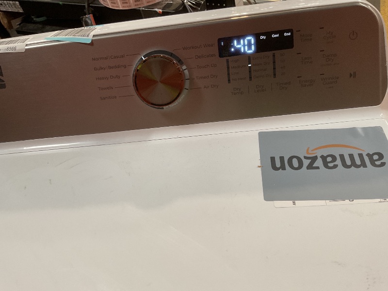 Photo 1 of 7.0 cu. ft. vented Front Load Gas Dryer in White with Wrinkle Guard, Energy Saver, Smart Sensor Drying System