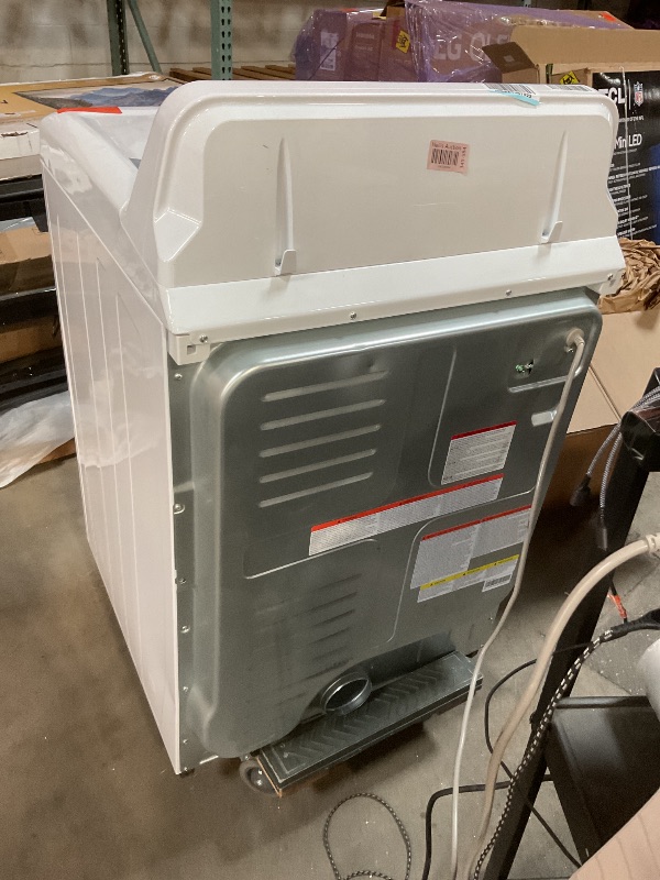 Photo 1 of 7.0 cu. ft. vented Front Load Gas Dryer in White with Wrinkle Guard, Energy Saver, Smart Sensor Drying System