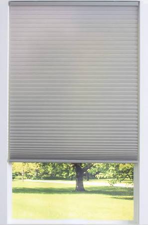 Photo 1 of *PHOTO USED ONLY AS REFERENCE/ EXACT ITEM MAY VARY* 70-Inches x 48-Inches Gray Light Filtering Cordless Cellular shade