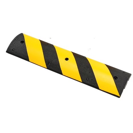 Photo 1 of 6 ft Easy Rider® Speed Bump, Recycled Rubber, Yellow/Black