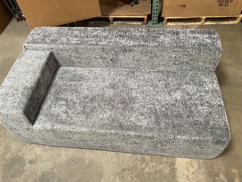 Photo 1 of *BRAND UNKNOWN 104.7'' Sponge Sectional Sofa Couch for Living Room, Modern High Density Sponge Floor Sofa Contemporary L-Shape Couch with Chaise Lounge for Home Office, Corduroy Fabric, Dark Grey