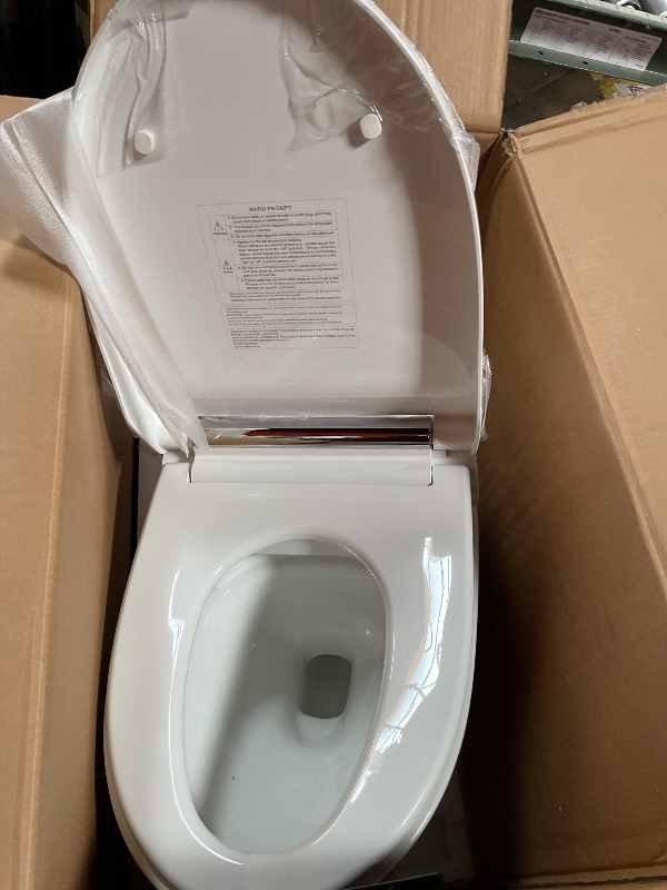 Photo 1 of **MISSING WIRELESS REMOTE** HOME DEPOT B0960S Auto Flush, Auto Open & Auto Close, 1.28 GPF Single Flush Toilet with Intelligent Smart Bidet Seat and Wireless Remote Control, Chair Height