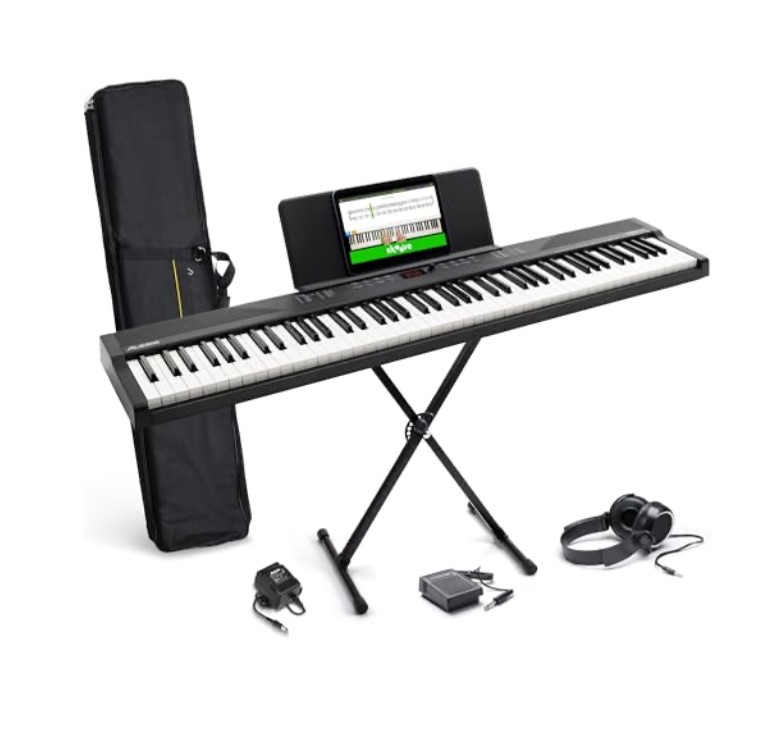 Photo 1 of *FOR PARTS ONLY* Alesis Recital Pro 88-Key Digital Piano Accessory Bundle 