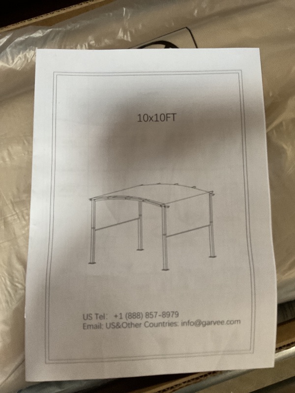 Photo 1 of 10' x 10' Outdoor Arched Pergola, Metal Gazebo with Retractable Sun Shade for Backyards, Lawn, Patios (