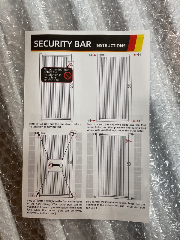 Photo 1 of 71 inch Extra Tall Gates for Cats, Adjustable 29.92" and 48.03" Wide Baby Gate, Pressure Mounted Full Door Pet Gate for Doorway, Stairs,House (White, 71 Inch)