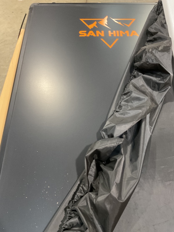 Photo 1 of *HOLE ON PLATE* Sanhima Rooftop Tent Hard Shell - Hotham Overland Aluminium Roof Top Tent w/Larger Space, LED Strip Light & Skyview Window, 2” Thick Mattress, for Car SUV Truck Camping, 2-3 People, Gray