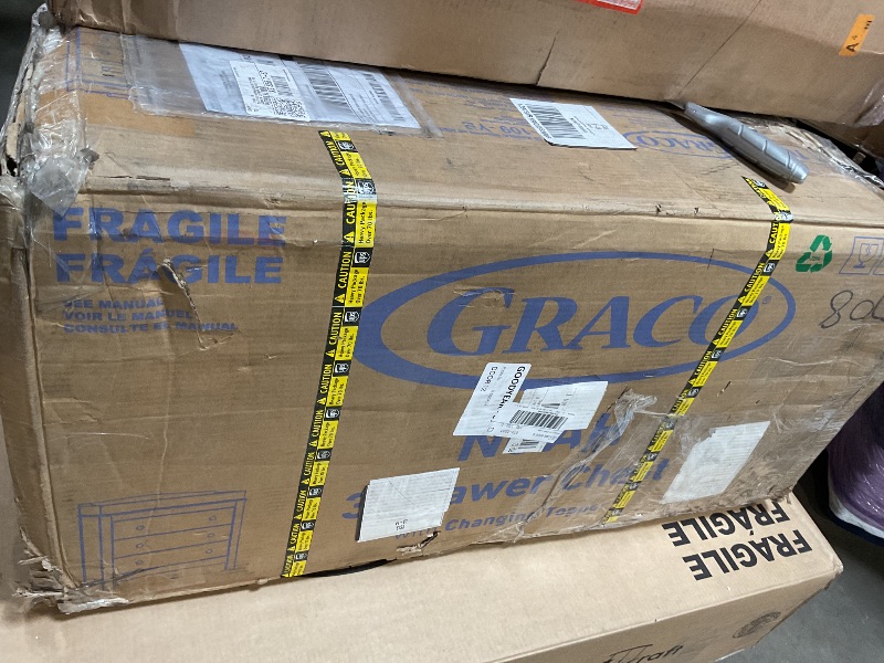 Photo 1 of **PARTIAL SET MISSING INSTRUCTIONS & HARDWARE** Graco Noah 3 Drawer Changing Table Dresser () – GREENGUARD Gold Certified, Includes Interlocking Drawer System